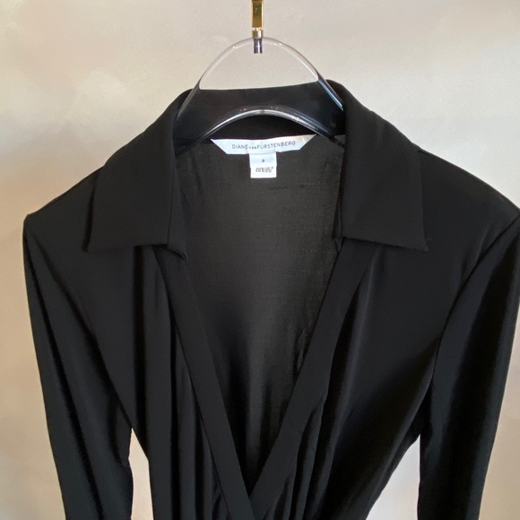 Diane Von Furstenberg Black Wrap Dress - Picture 4 of 10